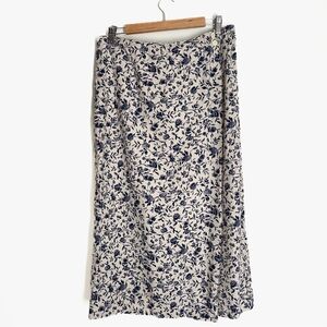Vintage 2000s Talbots Floral Midi Skirt